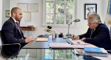 Fernández se reunió con Guzmán para repasar el curso de las negociaciones con el FMI